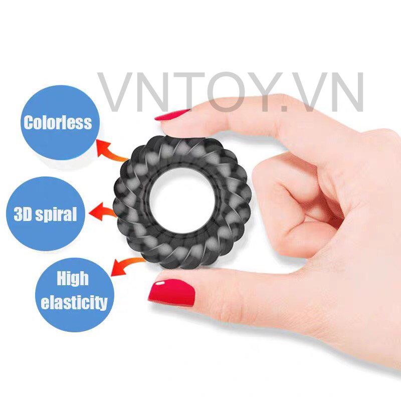 Vòng đeo chống xuất tinh sớm Cock Rings - Hộp 3 cái