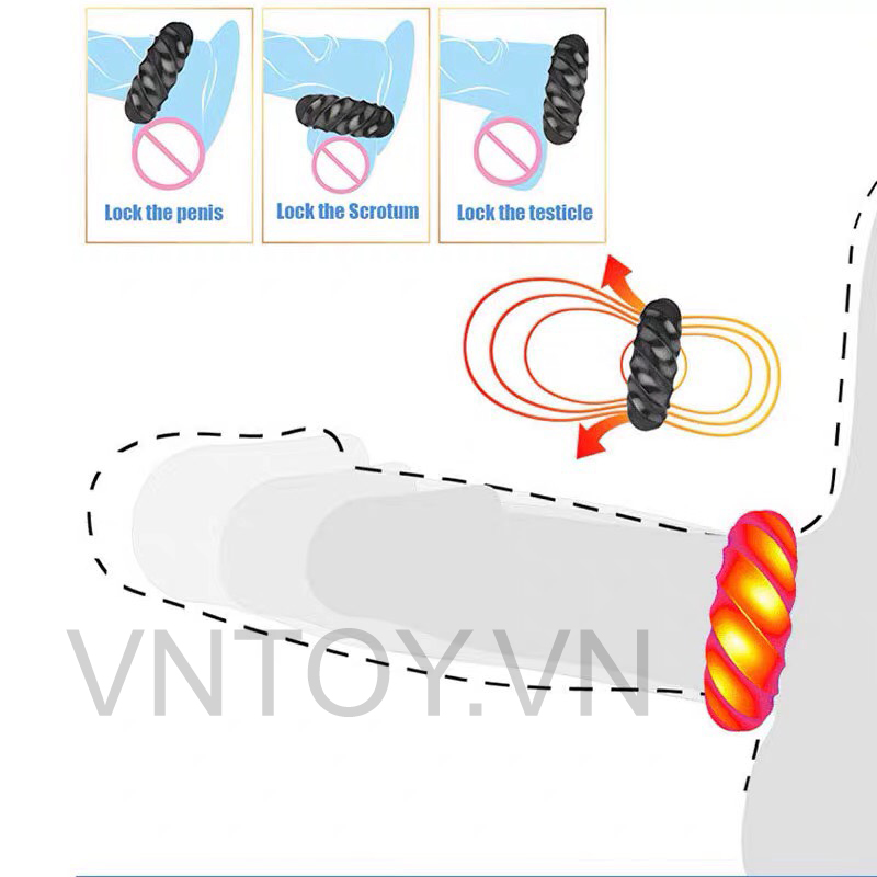 Vòng đeo chống xuất tinh sớm Cock Rings - Hộp 3 cái