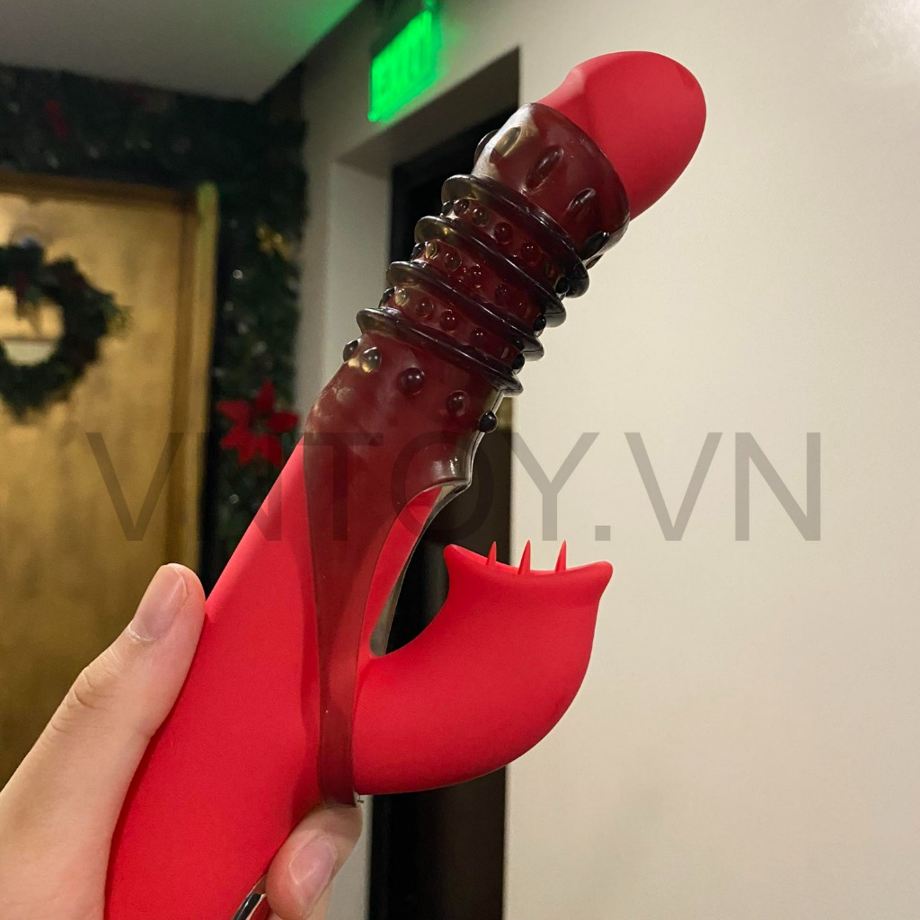 Bao cao su đôn dên khúc giữa có quai đeo bìu