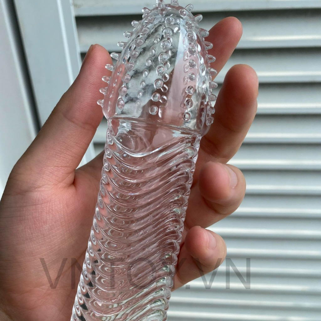 Bao cao su đôn dên vân gợn sóng đầu gai