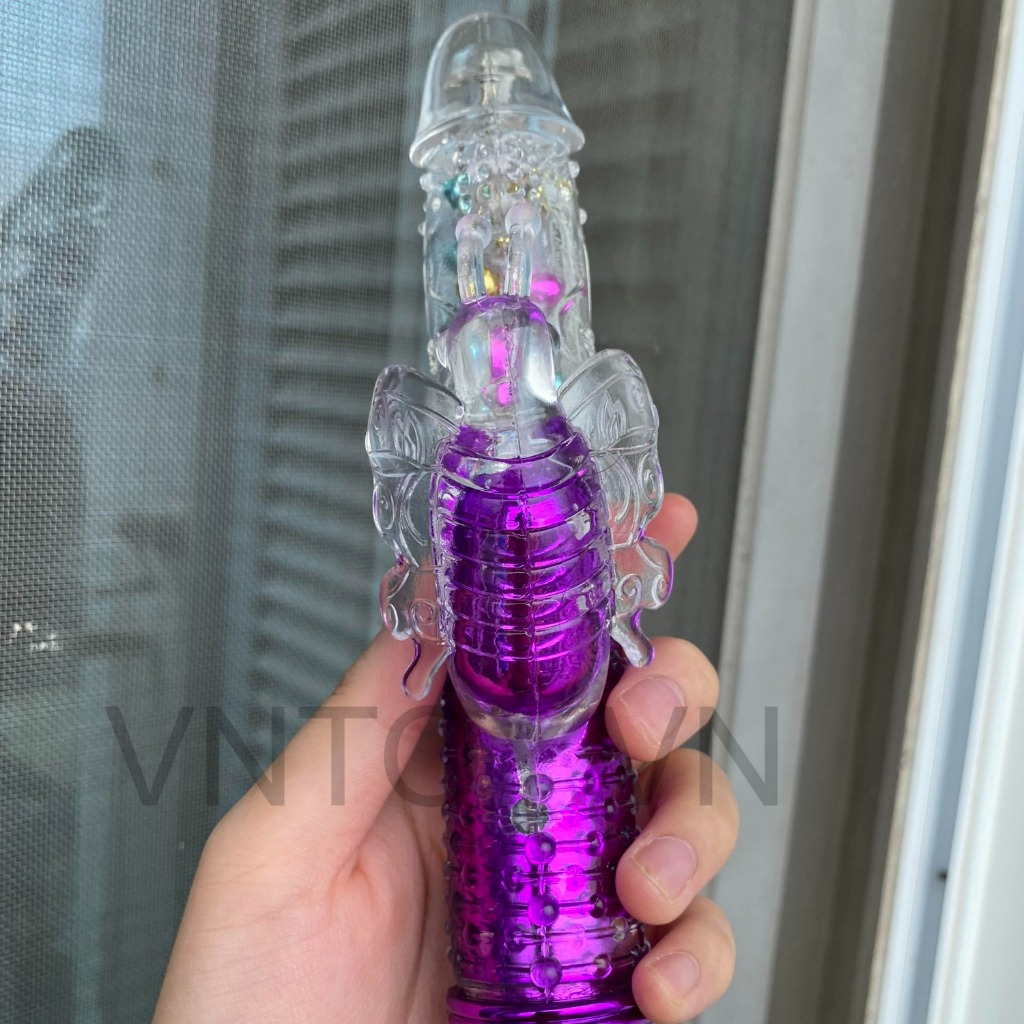 Dương vật giả thụt xoay vô cực rung điểm G