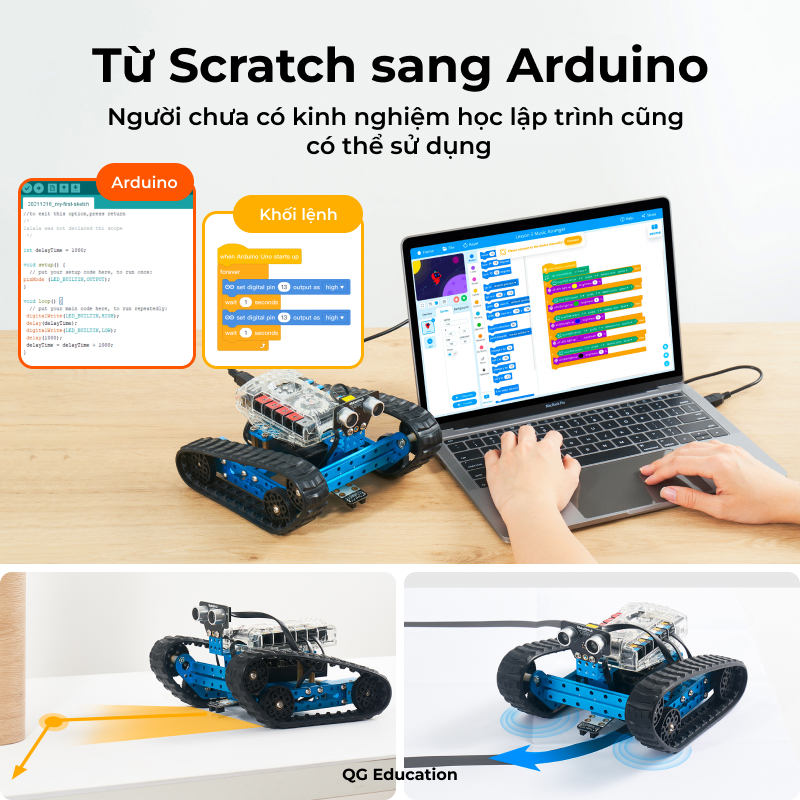 Đồ chơi lập trình Robot Makeblock mBot Ranger - Rèn luyện tư duy logic phù hợp trẻ trên 8 tuổi