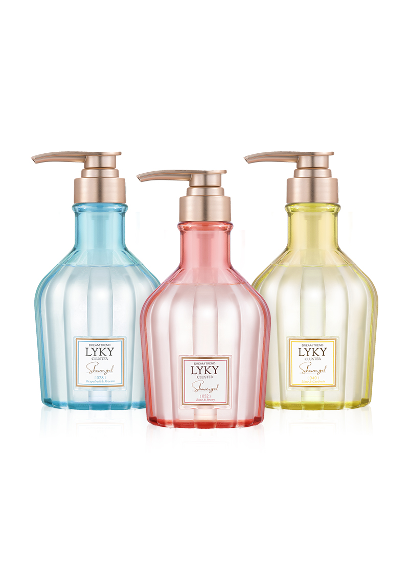 Sữa tắm Lyky Hồng Cluster Scented Shower gel (Rose & Peony) (tặng kèm bông tắm)