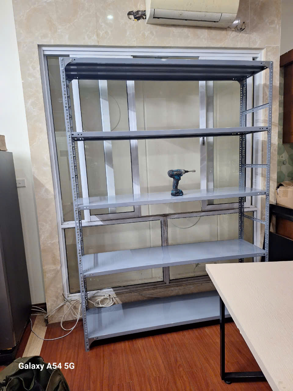 Kệ Để Đồ, Kệ Sắt V Lỗ 5 Tầng, Dài 1.5m x Sâu 0.5m x Cao 2m