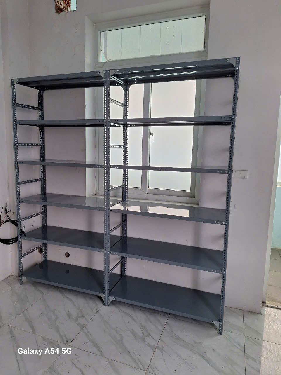 Kệ kho đa năng 6 tầng, Kệ để đồ sắt, Dài 1.8m x Sâu 0.4m x Cao 2m, Có thanh chắn