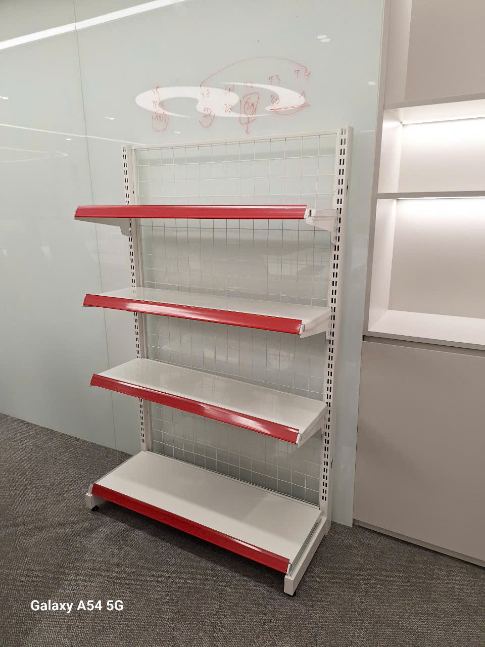Giá Kệ Siêu Thị Đơn, Kệ Áp Tường 4 Tầng, Dài 120 x Sâu 35 x Cao 150cm