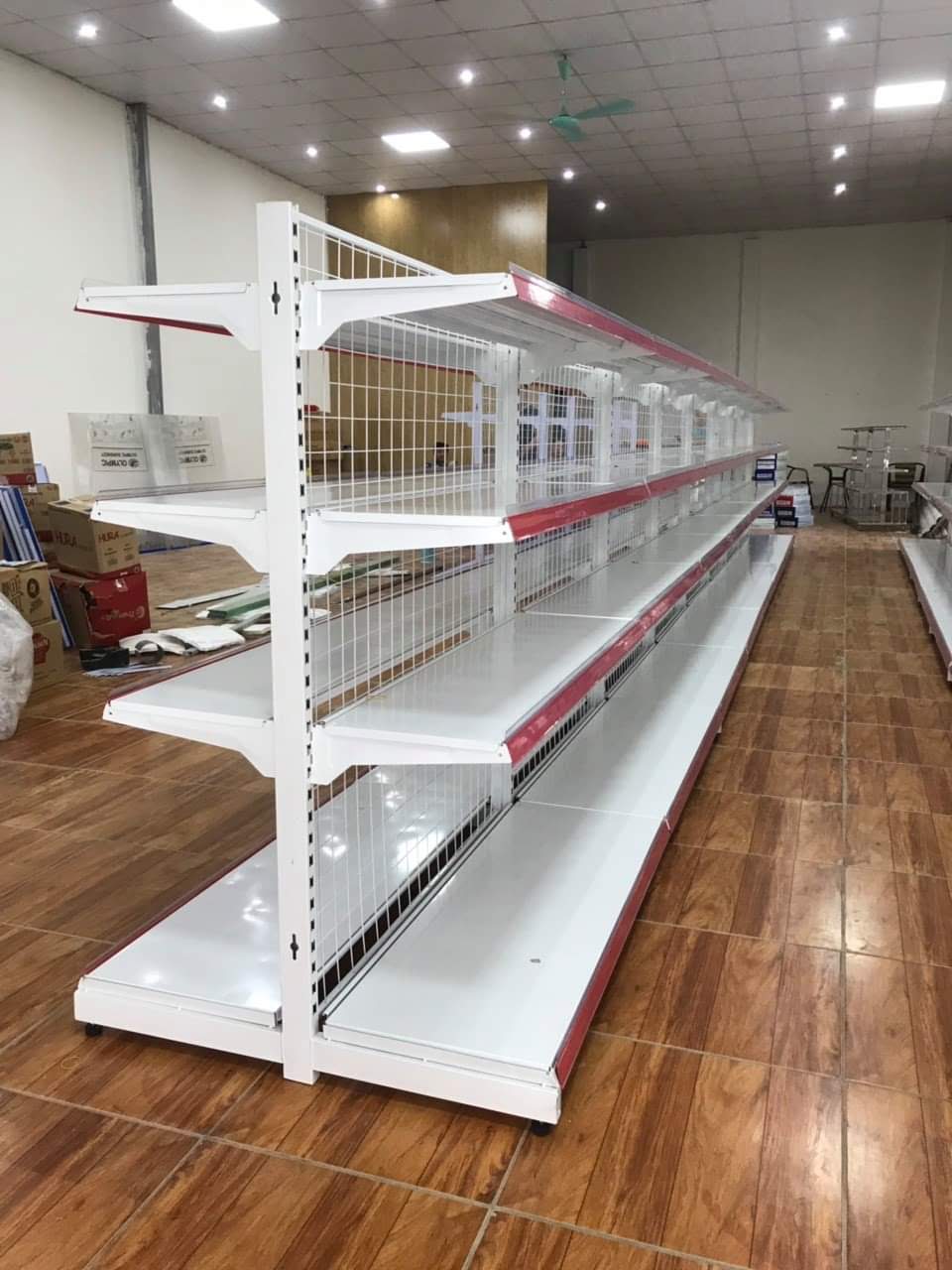 Giá Kệ Siêu Thị Kép, Kệ Siêu Thị Đôi 4 Tầng, Dài 70 x Sâu 70 x Cao 150cm