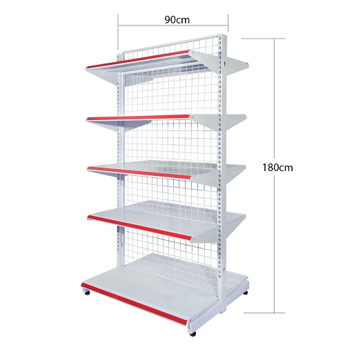 Kệ Siêu Thị Đôi, Giá Kệ Siêu Thị 5 Tầng, Dài 90 x Sâu 70 x Cao 180cm