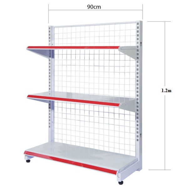 Kệ Đơn Siêu Thị, Kệ Siêu Thị 3 Tầng, Dài 90 x Sâu 35 x Cao 120cm