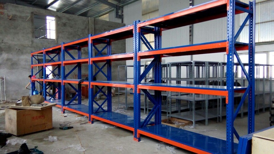 Giá Kệ Kho Trung Tải 4 Tầng, Trọng Tải 300kg/ tầng, Dài 2m x Sâu 0,6m x Cao 2m