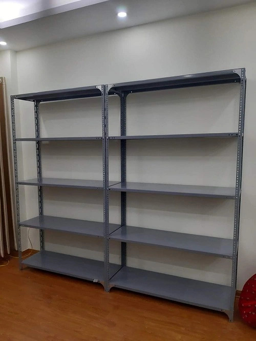 Kệ Kho Đa Năng, Kệ Sắt V Lỗ 5 Tầng, Dài 0.8m x Sâu 0.3m x Cao 2m
