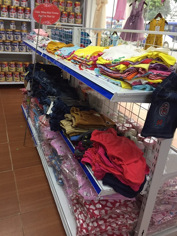 Giá Kệ Siêu Thị Đôi 3 Tầng, Dài 90 x Sâu 70 x Cao 120cm