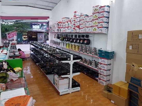 Giá Kệ Đôi Siêu Thị, Kệ Siêu Thị Kép 3 Tầng, Dài 120 x Sâu 70 x Cao 120cm
