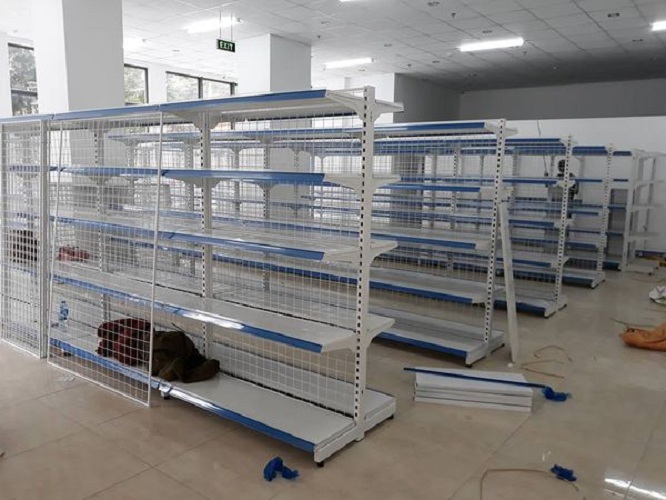 Kệ Siêu Thị Đôi, Giá Kệ Siêu Thị 5 Tầng, Dài 90 x Sâu 70 x Cao 180cm