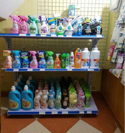 Kệ siêu thị đơn (dài 70cm x cao 120cm) 3 tầng