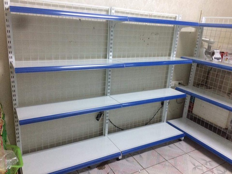 Giá Kệ Siêu Thị Đơn, Kệ Áp Tường 4 Tầng, Dài 120 x Sâu 35 x Cao 150cm