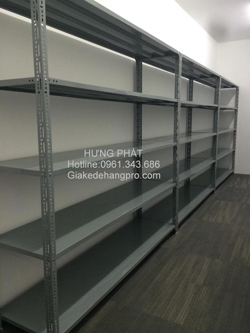 Kệ Kho Đa Năng, Kệ Sắt V Lỗ 5 Tầng, Dài 1m x Sâu 0.3m x Cao 1,8m