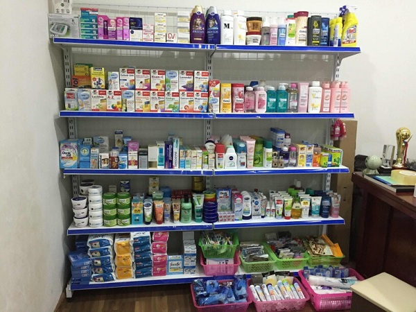 Kệ Đơn Siêu Thị, Kệ Siêu Thị 5 Tầng, Dài 120 x Sâu 35 x Cao 180cm