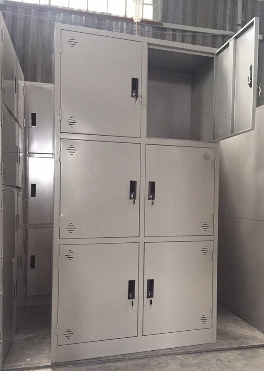Tủ Sắt Văn Phòng, Tủ Sắt Tài Liệu Đựng Đồ 6 Cánh L1000 x W450 x H1830mm