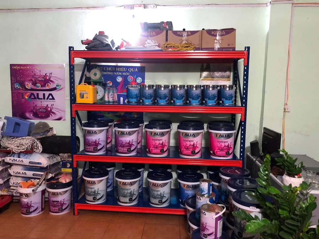 Giá Kệ Kho Trung Tải 4 Tầng, Trọng Tải 300kg/ tầng, Dài 2m x Sâu 0,6m x Cao 2m