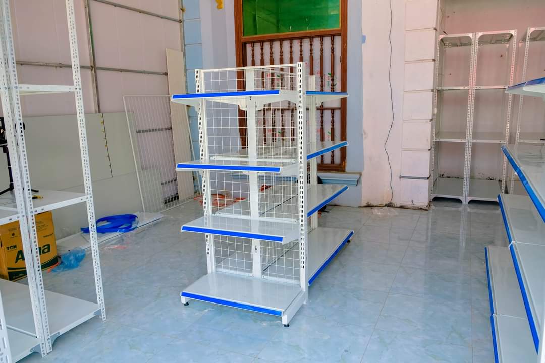 Giá Kệ Siêu Thị Đơn, Kệ Siêu Thị Đơn 4 Tầng, Dài 70 x Sâu 35 x Cao 150cm