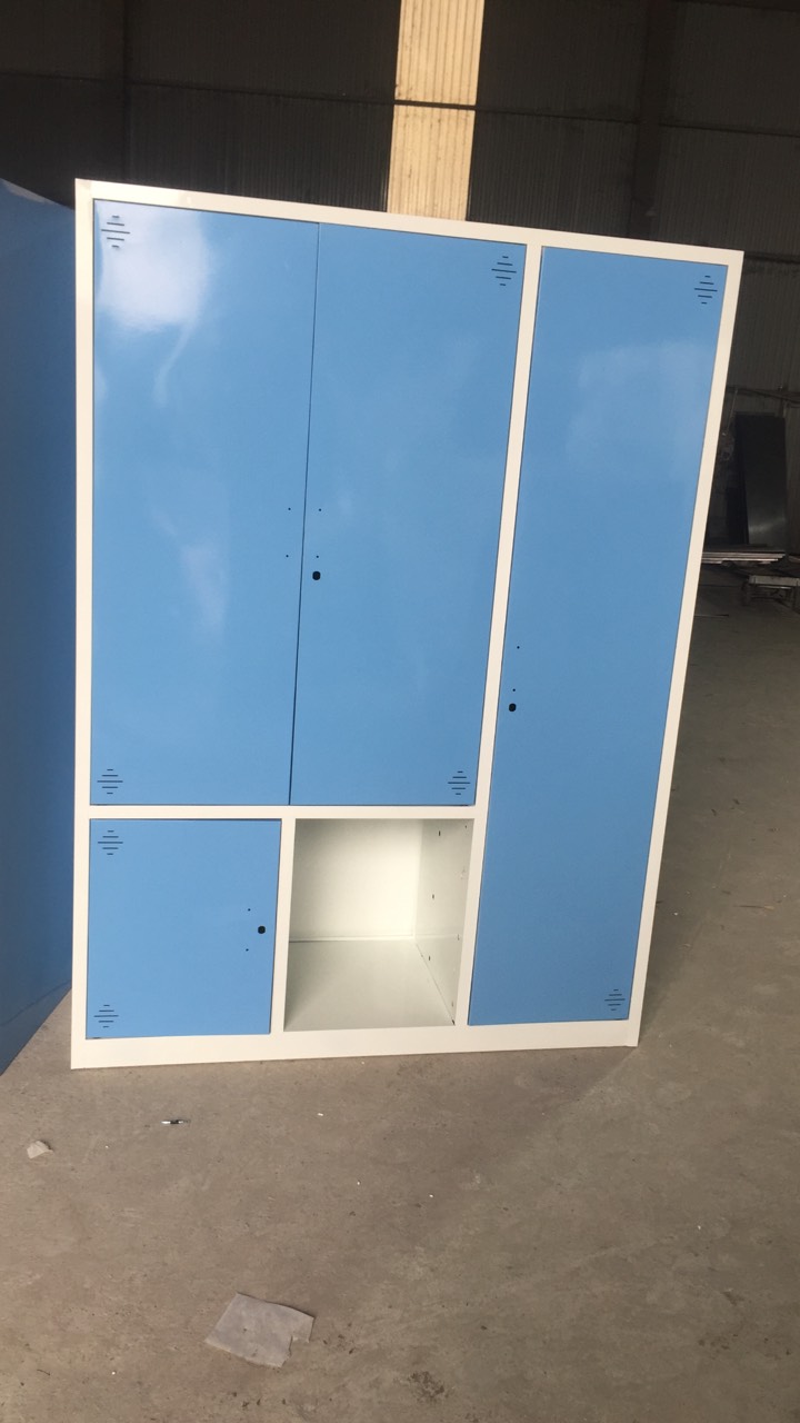 Tủ quần áo sắt sơn tĩnh điện 3 cánh L1350 x W450 x H1830mm