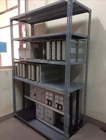 Kệ Để Đồ, Kệ Sắt V Lỗ 5 Tầng, Dài 1m x Sâu 0.6m x Cao 2m