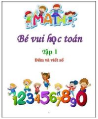 Học liệu bé vui học toán.