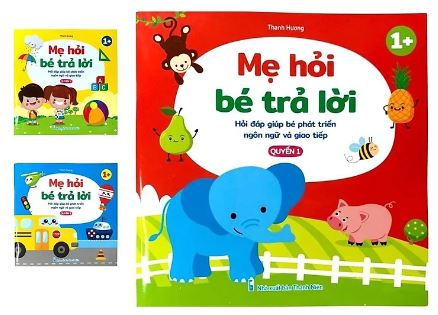 Combo 3 quyển mẹ hỏi bé trả lời- Hỏi đáp giúp bé phát triển ngôn ngữ và giao tiếp