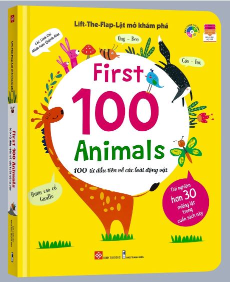 Lift the flap - lật mở khám phá - 100 từ đầu tiên về các loài động vật.