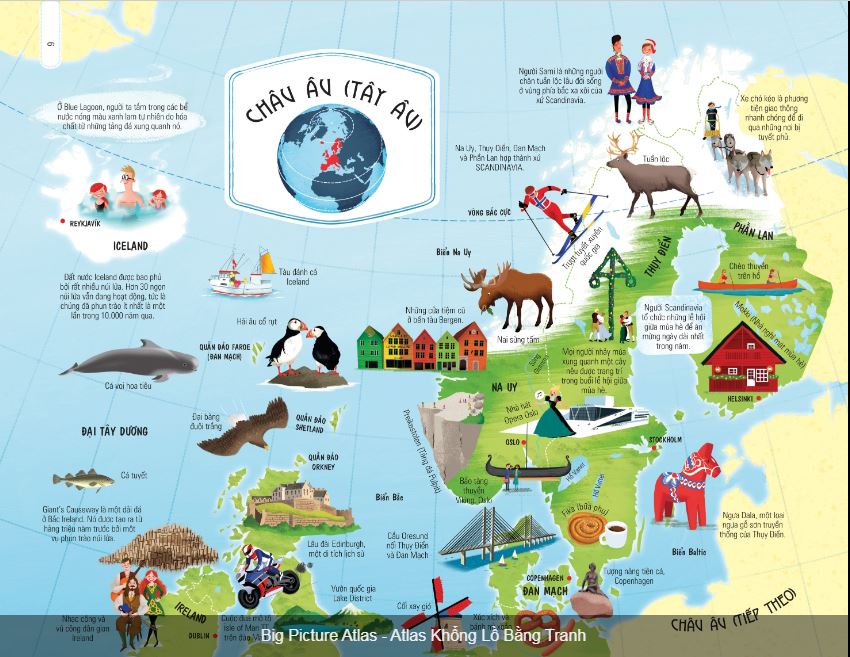 Atlas khổng lồ bằng tranh