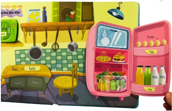 Sách Tương Tác-Lift-The-Flap – Lật Mở Khám Phá - First 100 Words - 100 Từ Đầu Tiên Về Thế Giới Quanh Em