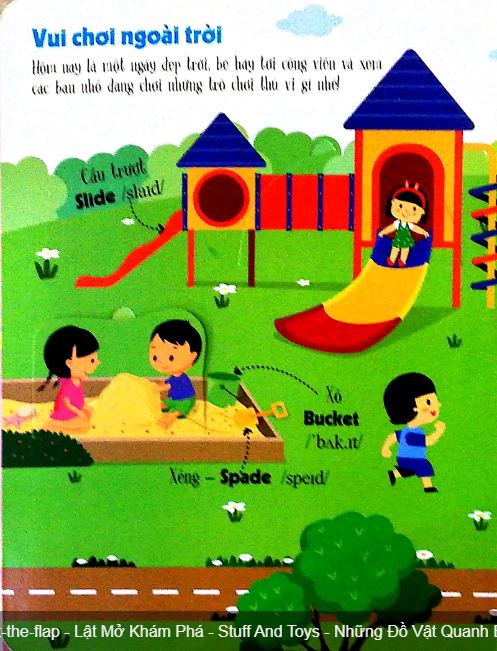 Lift the flap - lật mở khám phá - những đồ vật quanh em.