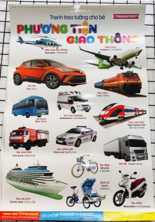 Tranh treo tường cho bé - 6 tờ 14 chủ đề