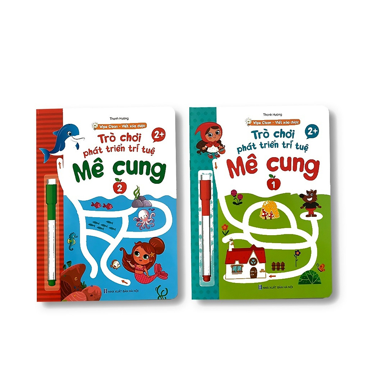 Combo 4 quyển Mê cung - viết xóa được.