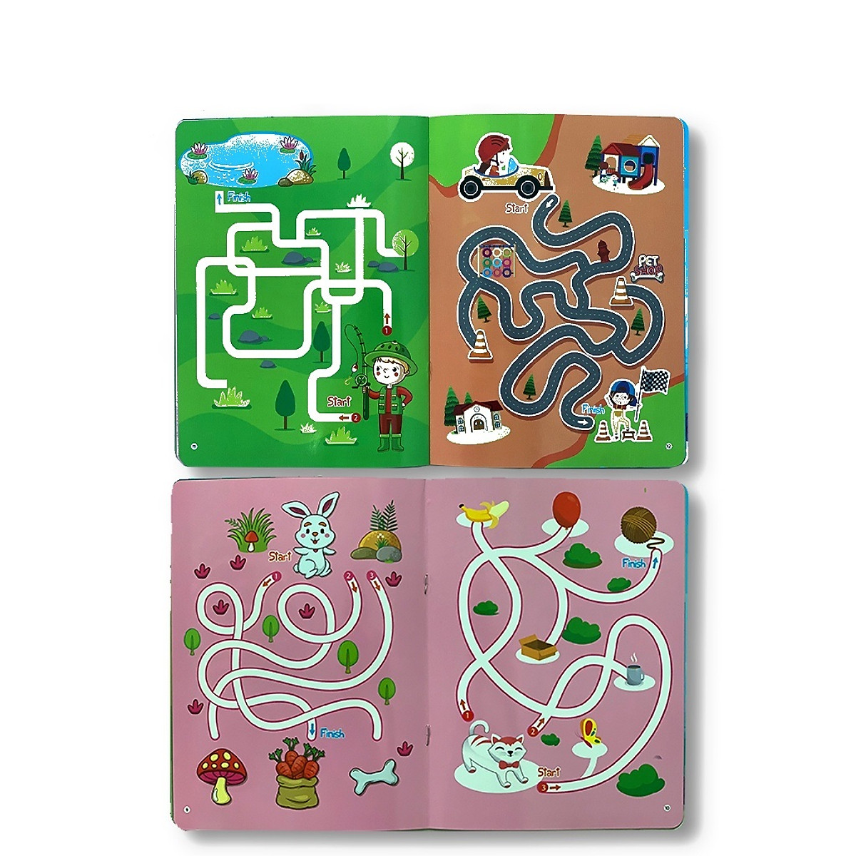 Combo 4 quyển Mê cung - viết xóa được.