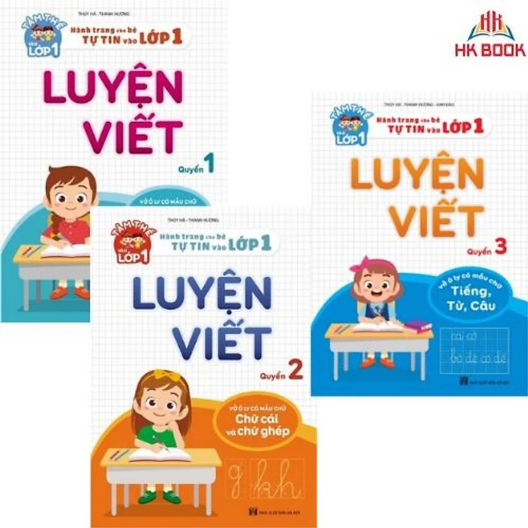 Combo 3 cuốn Luyện Viết - Tâm thế vào lớp 1