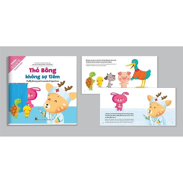 Combo (bộ 5 cuốn) Ehon Kỹ Năng Sống Thỏ Bông