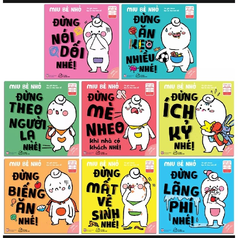 Combo 8 quyển Ehon Miu bé nhỏ phần 2.