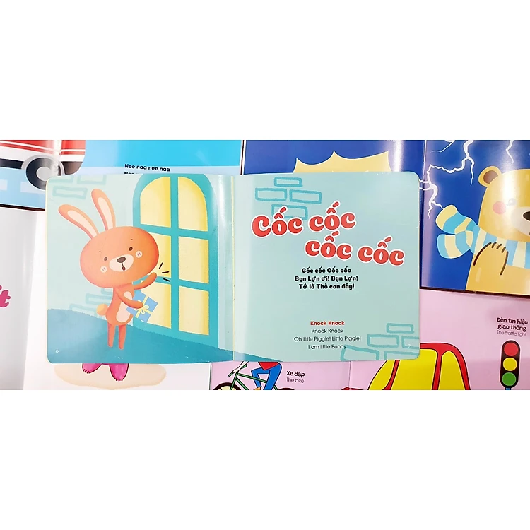 Combo 5 quyển Ehon nuôi dưỡng tâm hồn cho bé song ngữ Anh - Việt.