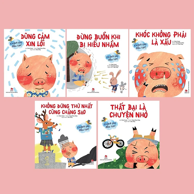 Combo 5 quyển Ehon - Không sao đâu con.