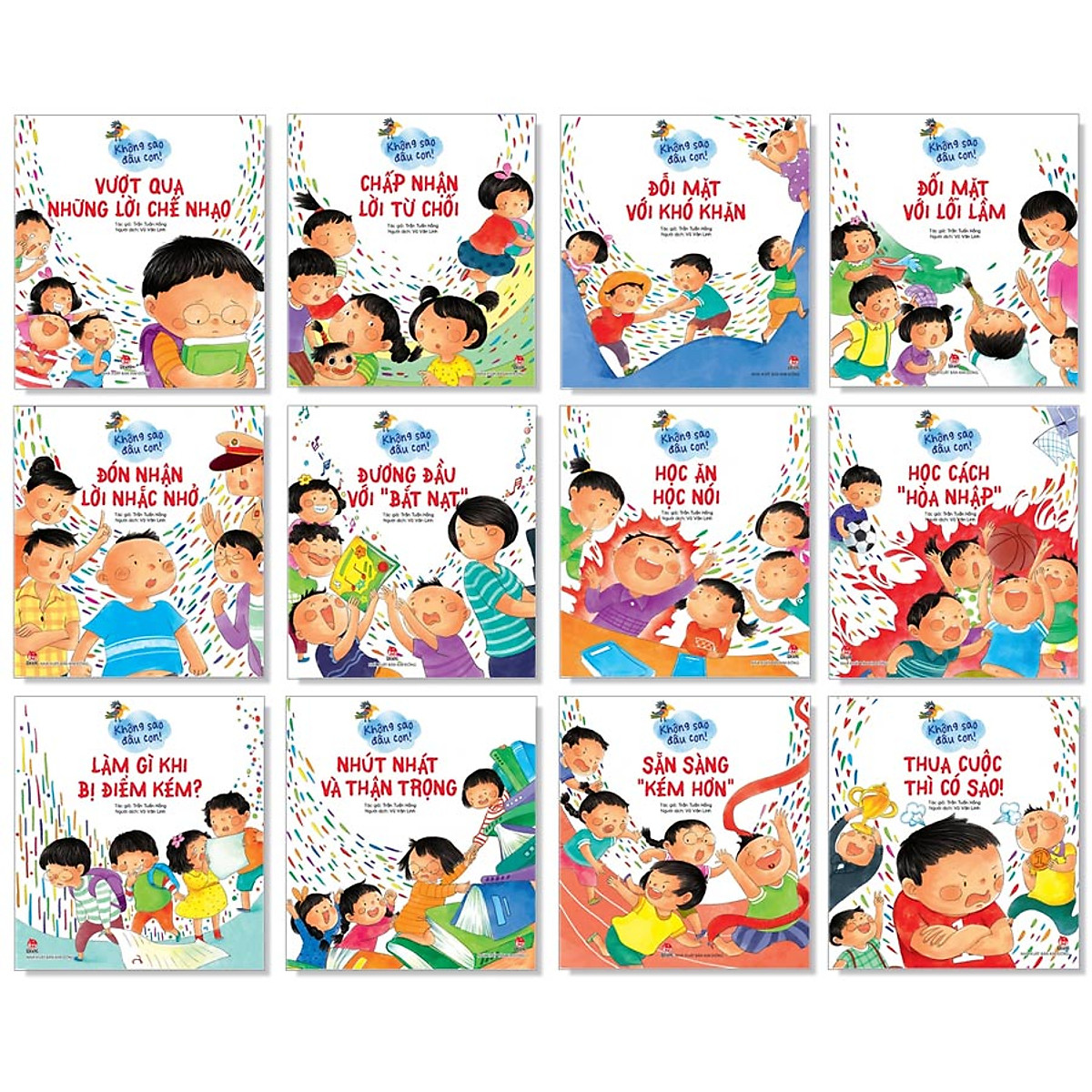 Combo 12 quyển Ehon - Không sao đâu con - phần 2.