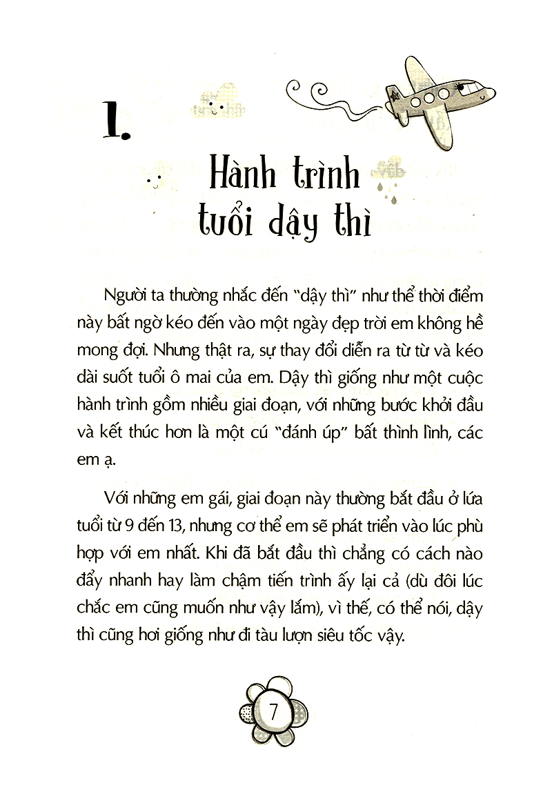 Tuổi dậy thì từ "Cô bé" đến "Cô nàng" dành cho bé gái từ 9 đến 15 tuổi.