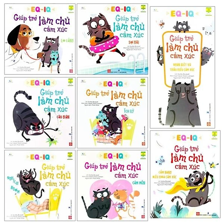 Combo 8 cuốn EQ-IQ: Giúp trẻ làm chủ cảm xúc.