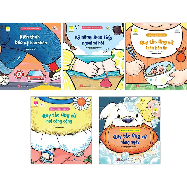 Combo 5 cuốn Kỹ năng sống đầu đời cho bé.