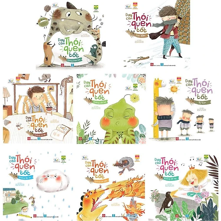 Combo 8 cuốn dạy con thói quen tốt.