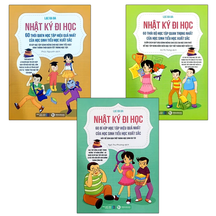 Combo 3 cuốn Nhật Ký Đi Học - 60 Bí Kíp - 60 Thái Độ Học Tập - 60 Thói Quen