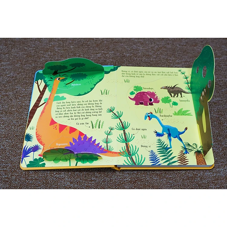 Lift the flap - lật mở khám phá - thế giới khủng long