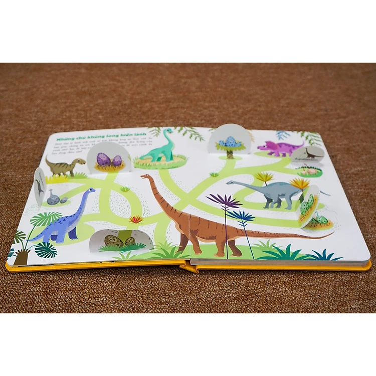 Lift the flap - lật mở khám phá - thế giới khủng long