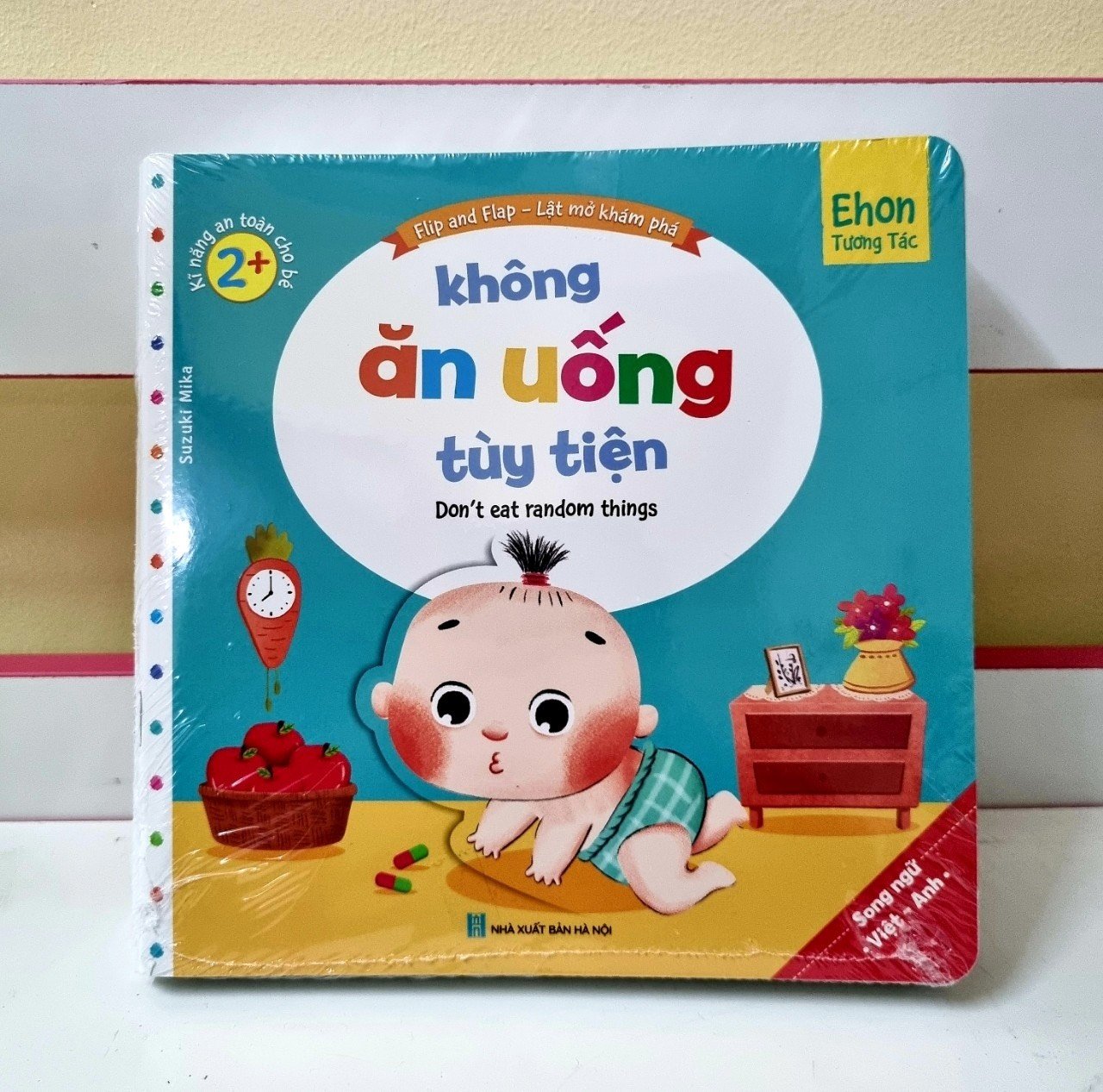 Combo 10 quyển Ehon tương tác lật mở – Kỹ năng an toàn cho bé (song ngữ Việt – Anh)